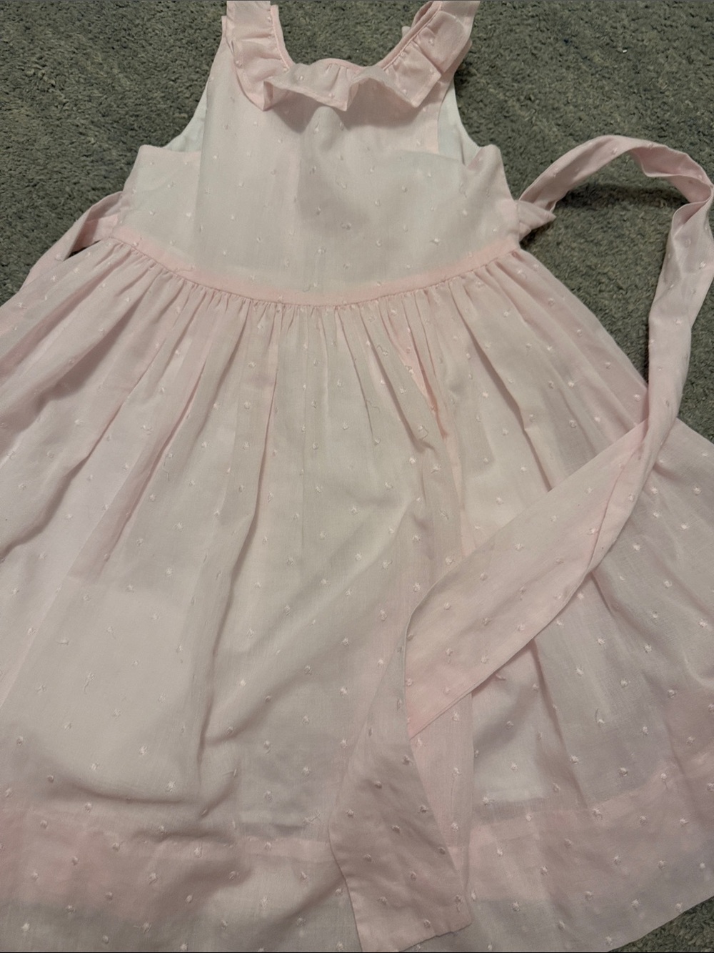 Kelly's Kids Light Pink Ruffle Strap Formal Dress